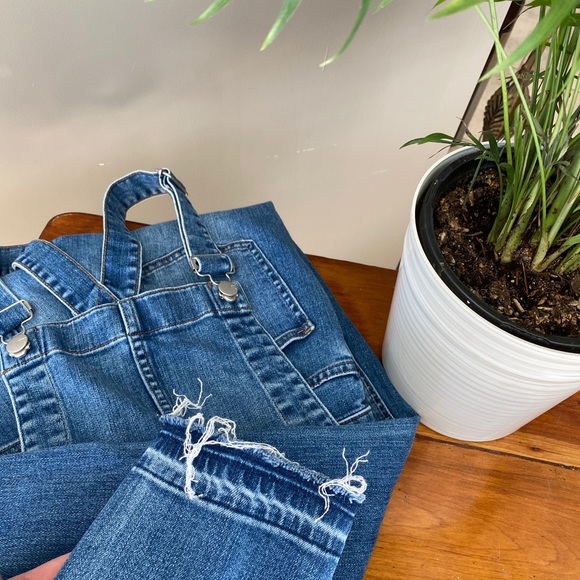 MADEWELL Skinny Blue Overalls Jeans Sz XS - Picture 3 of 11